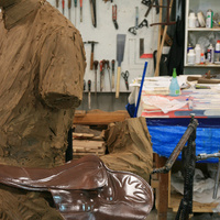 10. Saddle refined - arm removable - for mould taking