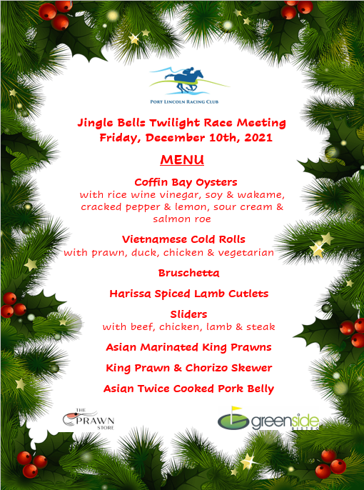 Jingle Bells Menu 19/12/21