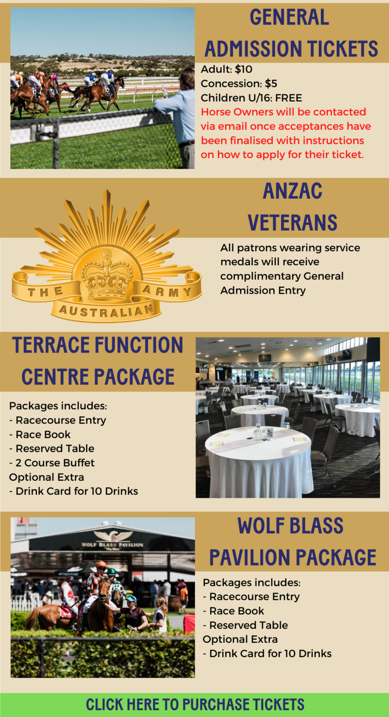 Gawler Packages ANZAC Day