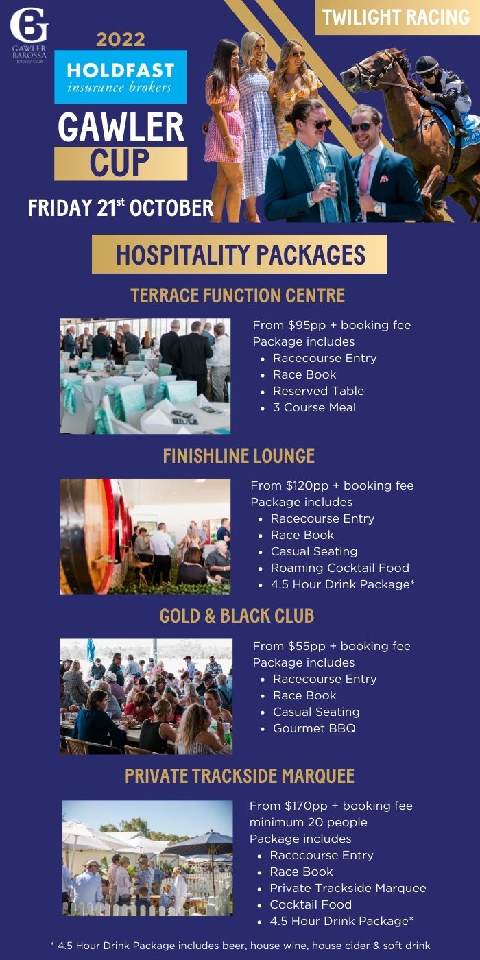 Gawler Cup 22 Hospitality Packages