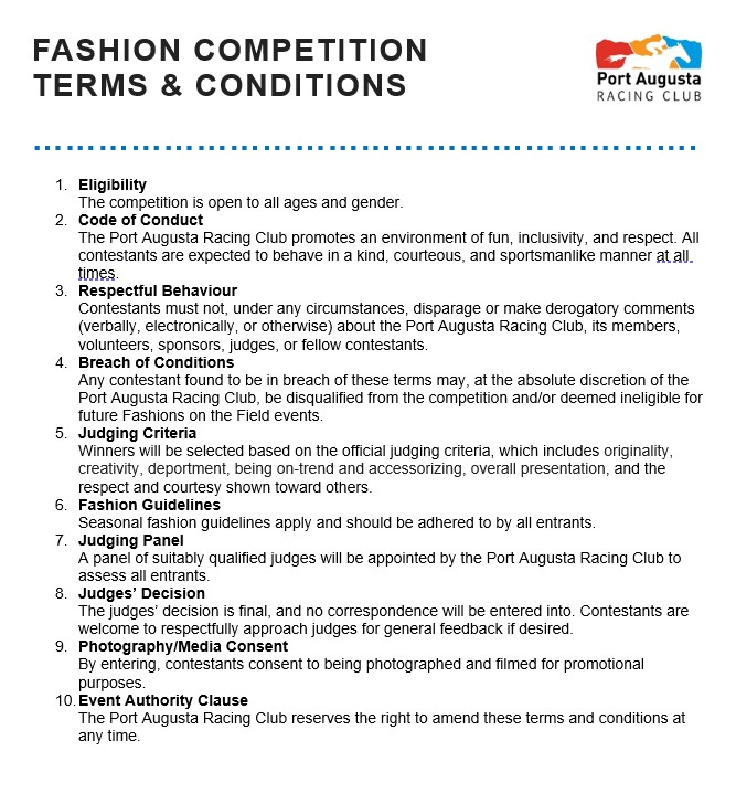 PATC FOTF T&Cs